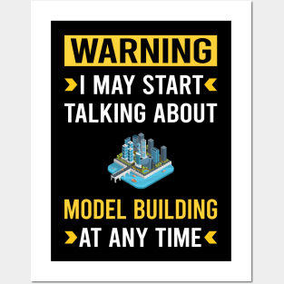 Warning Model Building Builder Posters and Art